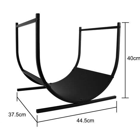 Froadp 44x37x40cm Kaminholzregal Metall Holzlager für Holzscheite