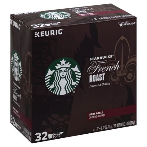 Starbucks Dark Roast K Cup Coffee Pods French Roast For Keurig