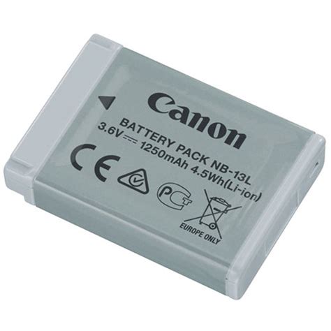 Canon Nb L Lithium Ion Battery Pack V Mah B