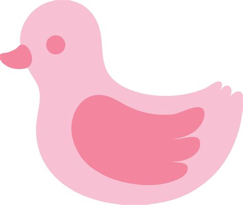 Baby Pink Duck - Free Clip Art