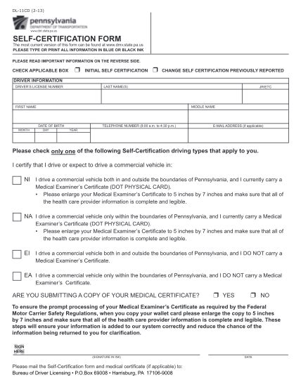 PA Dot Forms Printable