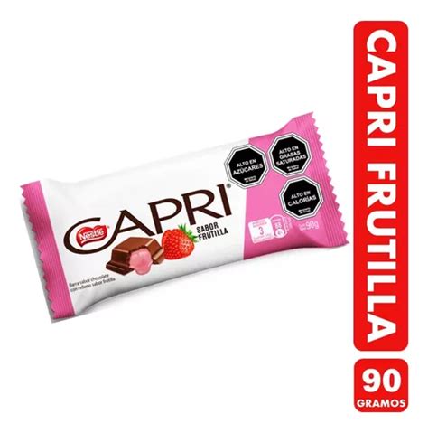 Capri De Frutilla Barra De Chocolate Cl Sico Barra De G