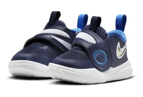 Tenis Para Niños Infantil Nike Team Hustle D11 Azul Envío Gratis