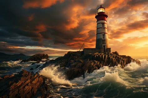 Sea Lighthouse Stock Photos, Images and Backgrounds for Free Download