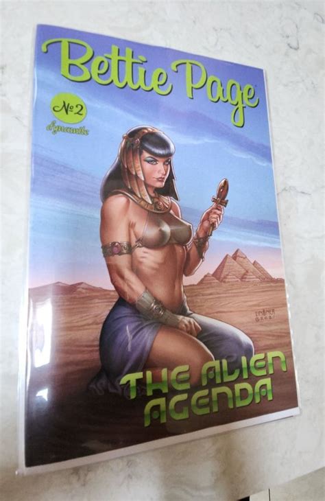 Bettie Page And The Alien Agenda Linsner Variant Comic