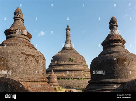 Yadanabon Pagoda Ratanabon Paya Mrauk U Burma Myanmar Stock Photo