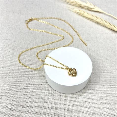 Comprar Colar M Dio Pingente Mini Cora O Trio Zirc Nias Dourado A