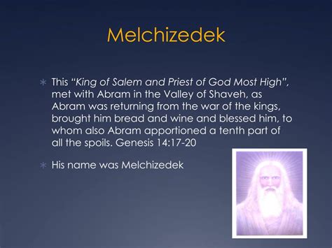 Ppt The Order Of Melchizedek Powerpoint Presentation Free Download