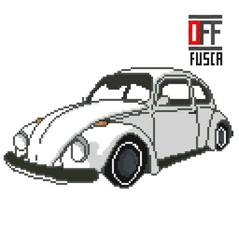 Volkswagen Beetle Fusca Pixel Art Amino