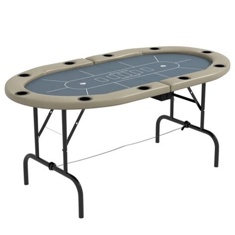 Soozier Foldable Poker Table With Cup Holders, 70" Octagon Blackjack ...