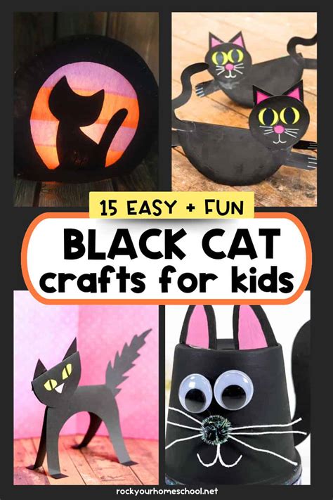 Black Cat Crafts: 15 Cute and Easy Ideas for Kids - Rock Your Homeschool