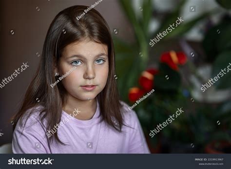 Portrait Beautiful European Brunette Girl 8 9 Stock Photo 2219913967 Shutterstock
