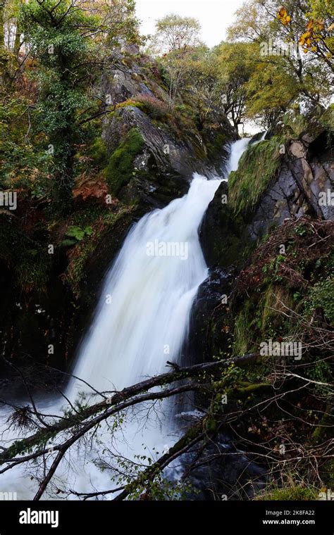 snowdonia llanberis falls wales Stock Photo - Alamy