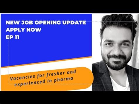 Job Openings In Pharma For Fresher And Experienced Youtube