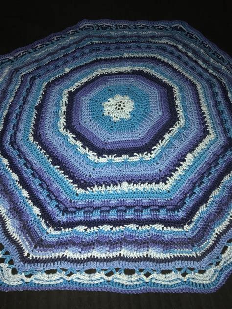 Crochet Afghan Round Afghan Round Blanket Crochet Texture Etsy