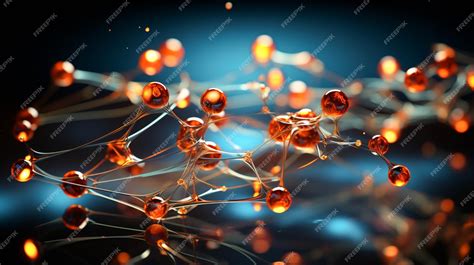 Premium Ai Image Atoms And Molecules Model Of Atoms Science Background