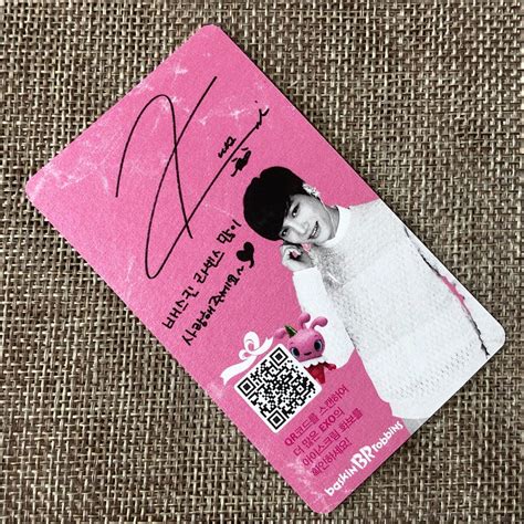 Exo Kai Baskin Robbins Official Photocard Kai Exo K New Rare