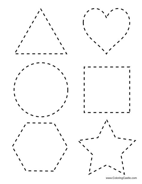 Printable Traceable Shapes