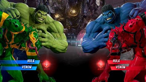 Hulk Venom Vs Blue Hulk Anti Venom Very Hard Marvel Vs Capcom