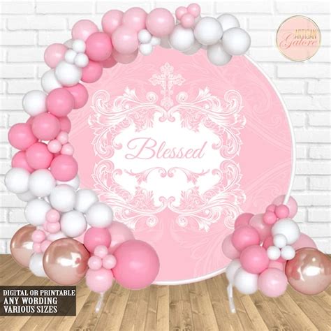 Pink Baptism Background