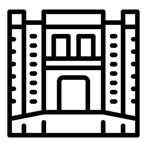 Must visit places in Oslo icon outline vector. Scandinavian metropolis