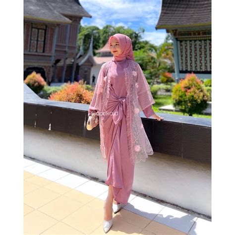 Jual Jenna Set Outer Dress Kebaya Baju Kondangan Baju Pesta Baju