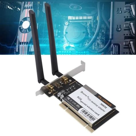 Carte réseau carte AR9220 PCI Wifi sans fil 300 Mbps avec carte Wifi