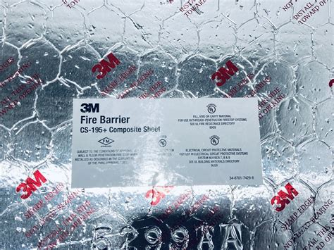 Unused 3m Cs 195 Fire Barrier Composite Sheet 41 X 36 Ebay