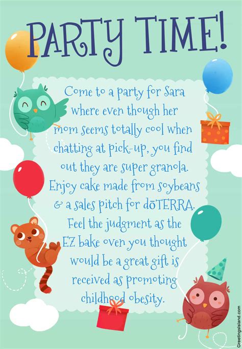 Honest Birthday Party Invitations