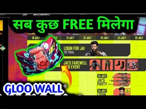 CLAIM FREE JAI GLOO WALL SKIN FREE FIRE EVENT FULL DETAILS FREE JAI