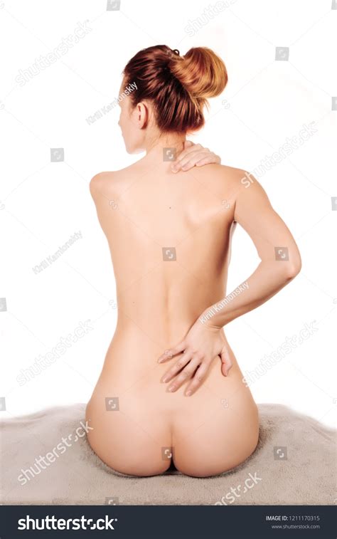 Womans Back View Nude Sitting On Stock Photo Shutterstock