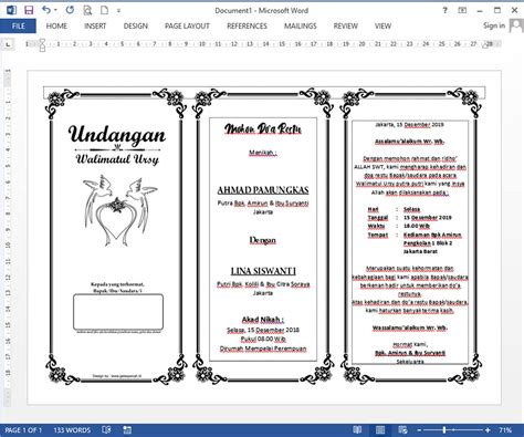 Download Template Label Undangan Pernikahan Ms Word Langsung Download Sexiz Pix