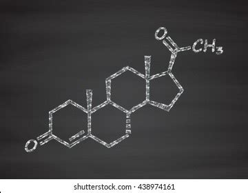 Progesterone Female Sex Hormone Molecule Plays Stock Illustration Shutterstock