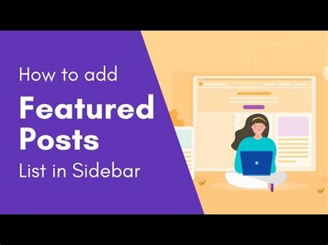 Wordpress Tutorial On How To Add Featured Posts Lists To Sidebar Two