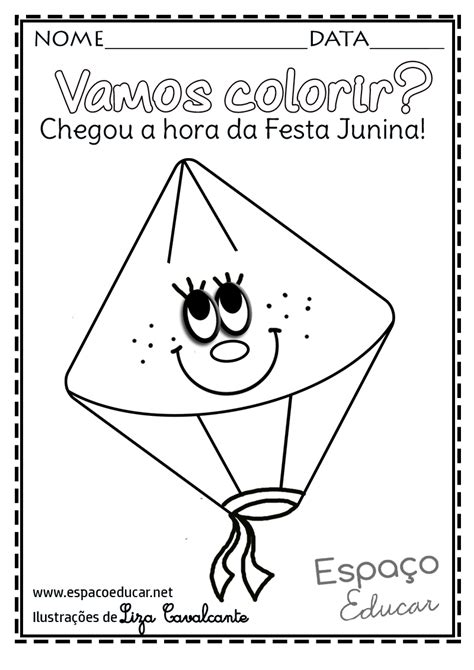 Atividade Balão Festa Junina Educação Infantil