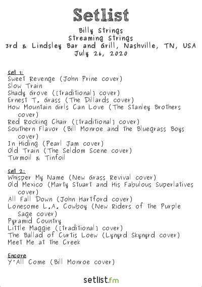 Billy Strings Wraps Up Streaming Strings Tour w/ 19-Song Setlist ...