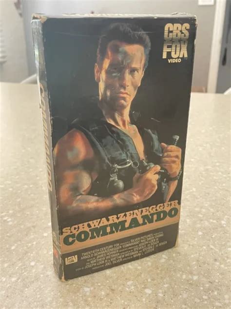 COMMANDO CBS FOX BETAMAX NOT VHS Arnold Schwarzenegger Rare Beta