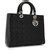 Cartable En Cuir Verni Lady Dior Large Cannage Noir Dior Cuir Vernis