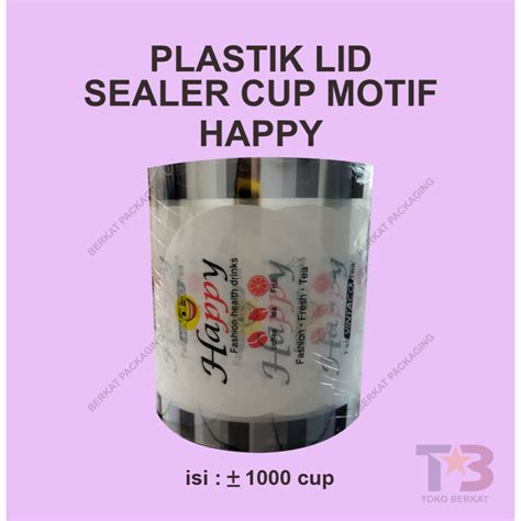 Jual Plastik Lid Sealer Cup Motif 1 000cup Seal Cup Motif Tutup