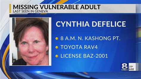 Missing Vulnerable Adult Last Seen In Geneva Rochesterfirst