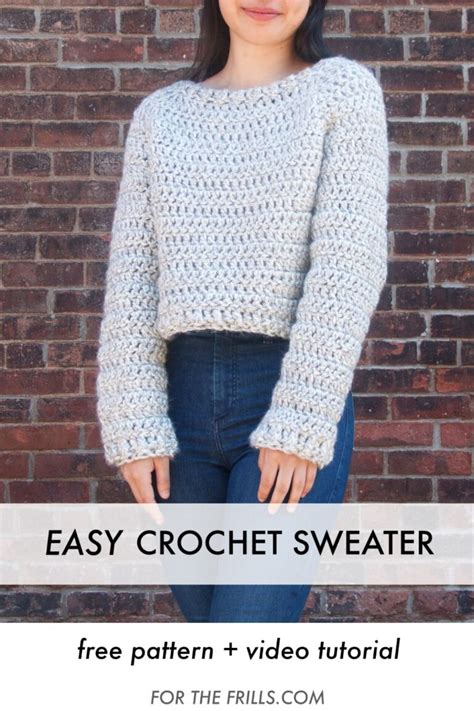 Top Down Crochet Sweater Pattern