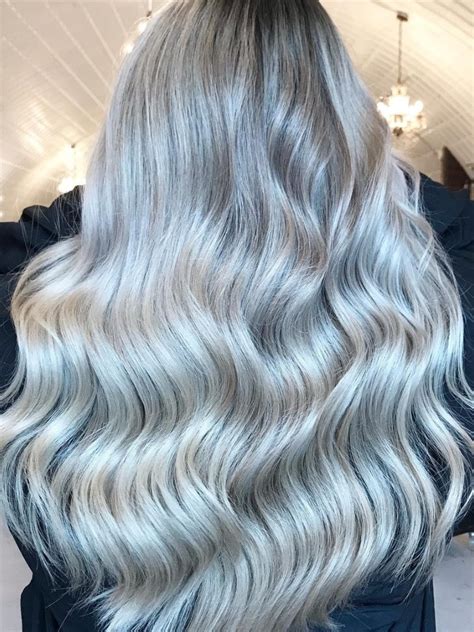 Silvery Blonde Hair Color