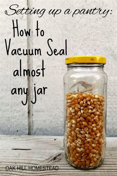 How To Vacuum Seal Almost Any Jar In Your Kitchen Canned Food Storage Vacuum Sealing Food