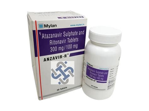 Anzavir R Atazanavir 300mg Ritonavir 100mg Tablet At Rs 1800 Bottle