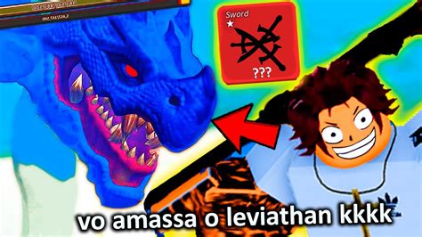 peguei a NOVA ESPADA SECRETA e FUI CAÇAR LEVIATHAN no BLOX FRUITS 20