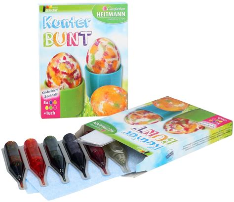 Amazon De Heitmann Teiliges Set Eierfarben Fl Ssige Bunte