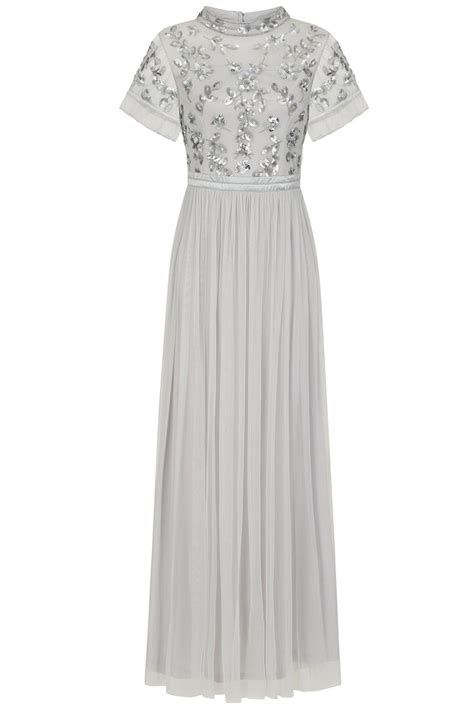 Joanne Vapour Embellished Bodice Maxi Dress Frock And Frill