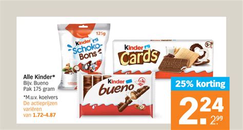 Kinder Bueno Chocoladereep Folder Aanbieding Bij Albert Heijn Details