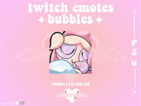 Cute Sleep Bubbles Emote Twitch Emote Discord Emote Youtube Emote