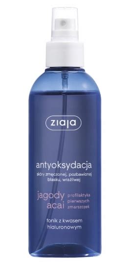 Ziaja Jagody Acai Tonik Z Kwasem Hialuronowym W Spryu 200 Ml